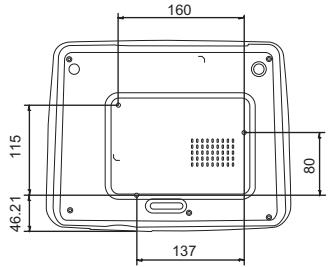 BENQ MX613ST,  MX618ST,  MX660P - Configuration de montage au plafond - 1