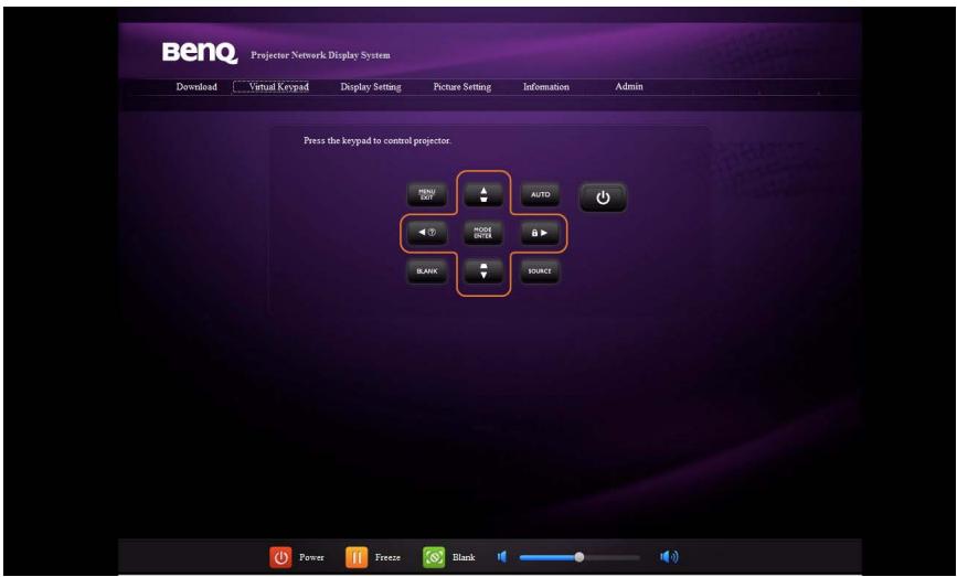 BENQ MX613ST,  MX618ST,  MX660P - Contrôler le projecteur à distance via un navigateur Web - 4