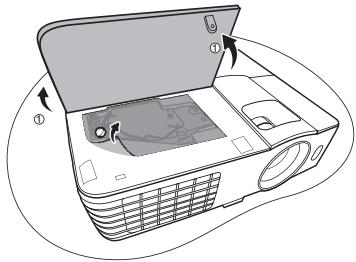 BENQ MX613ST,  MX618ST,  MX660P - Remplacement de la lampe - 3