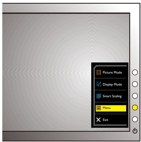 BENQ RL2240H,  RL2450HT - Utilisation de base des menus - 5
