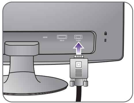 BENQ RL2240H,  RL2450HT - Pour connecter le cable HDMI - 3