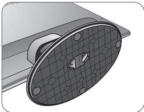 BENQ RL2240H,  RL2450HT - Fixez la base du moniteur. - 4