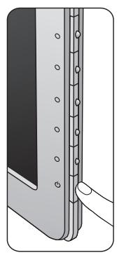 BENQ RL2240H,  RL2450HT - Connexion de l'alimentation et mise sous tension. - 6
