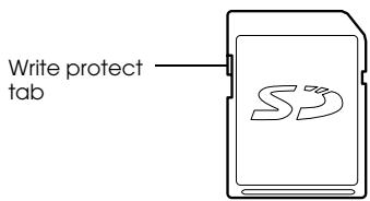 EPSON RD1 - The write protect tab - 1