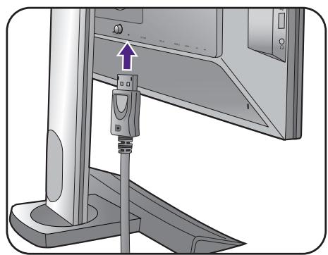 BENQ XL2420T - Connectez le cable video de l'ordinateur. - 6