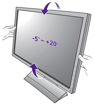 BENQ XL2420T - Réglage de l'angle de vision - 1