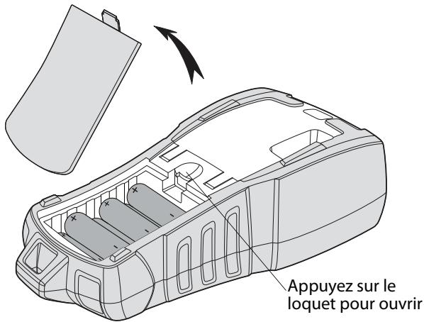 DYMO RHINO 5200 - Pour insérer les piles - 1