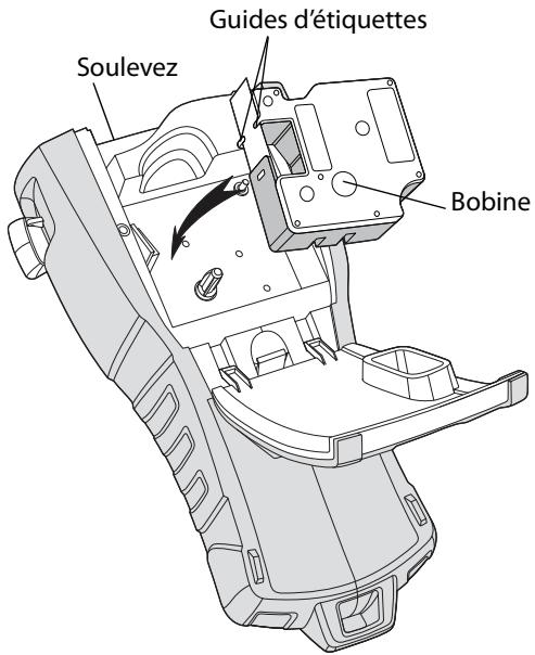 DYMO RHINO 5200 - Pour insérer la cassette d'étiquettes - 1