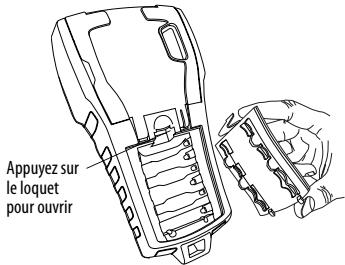 DYMO RHINO 6000 - Pour insérer le bloc-piles - 1