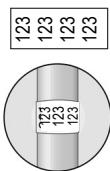 DYMO RHINOPRO 5000 - Pour imprimer les étiquettes « enveloppement » pour fils à la verticale - 1