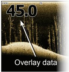 LOWRANCE ELITE 7 HDI - Overlay Data - 1