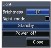 LOWRANCE ELITE 7 HDI - Standby mode - 1