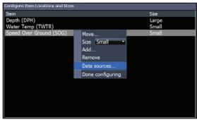 LOWRANCE ELITE 7 HDI - Data sources - 1