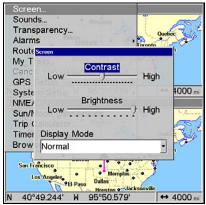 LOWRANCE GLOBALMAP 5300C - To adjust brightness: - 1