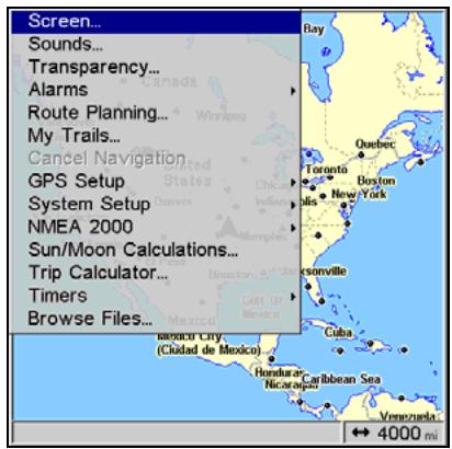 LOWRANCE GLOBALMAP 5300C - Main Menu - 1
