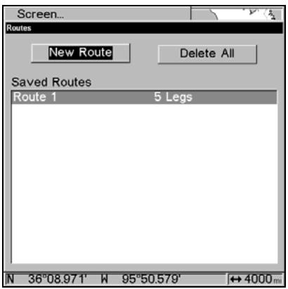 LOWRANCE GLOBALMAP 5300C - Routes Created in the Unit - 2