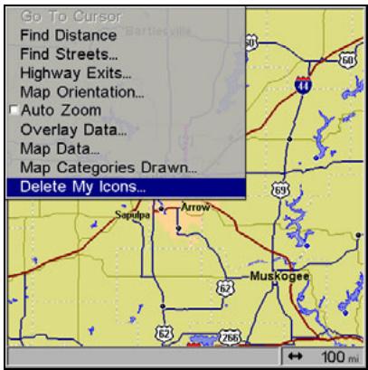 LOWRANCE GLOBALMAP 5300C - Delete an Icon - 1