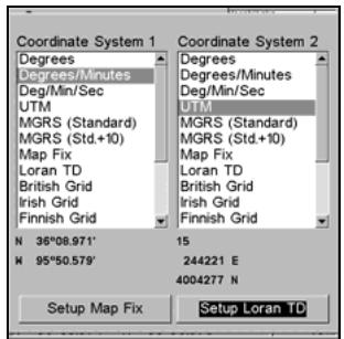 LOWRANCE GLOBALMAP 5300C - Coordinate System Selection - 3