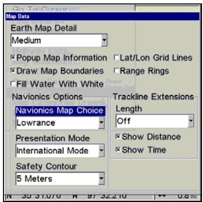 LOWRANCE GLOBALMAP 5300C - To display a Navionics chart: - 1
