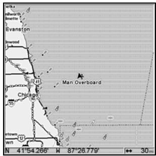 LOWRANCE GLOBALMAP 5300C - Navigate Back to MOB Waypoint - 3