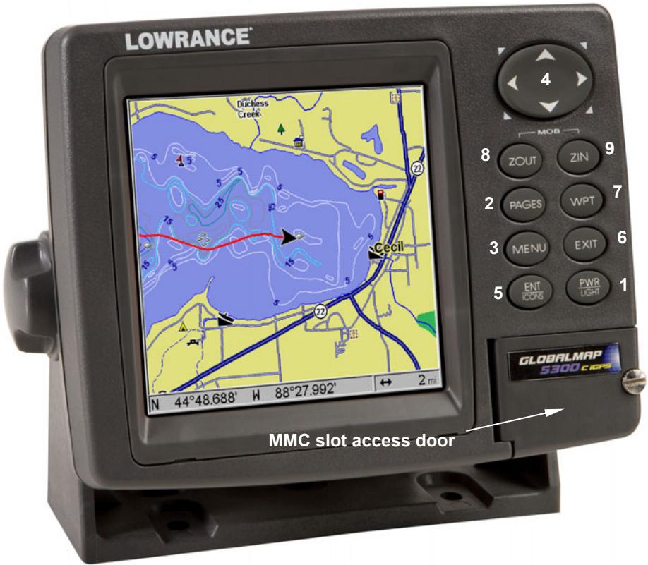 LOWRANCE GLOBALMAP 5300C - Keyboard - 1