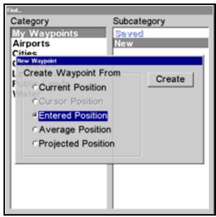LOWRANCE GLOBALMAP 5300C - Create Waypoint by Entering a Position - 1