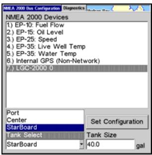 LOWRANCE GLOBALMAP 5300C - Setting Engine-Tank Configuration: - 2