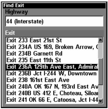 LOWRANCE GLOBALMAP 5300C - Find Interstate Highway Exits - 3