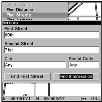 LOWRANCE GLOBALMAP 5300C - Find an Intersection - 1