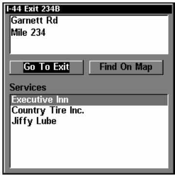 LOWRANCE GLOBALMAP 5300C - Find Interstate Highway Exits - 4