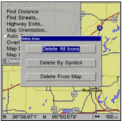 LOWRANCE GLOBALMAP 5300C - Delete an Icon - 2
