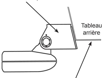 LOWRANCE HDS - Alignment et fixation du transducteur sur le tableau arrête - 1
