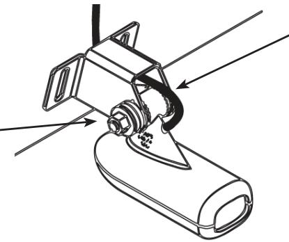 LOWRANCE HDS - Alignment et fixation du transducteur sur le tableau arrête - 4