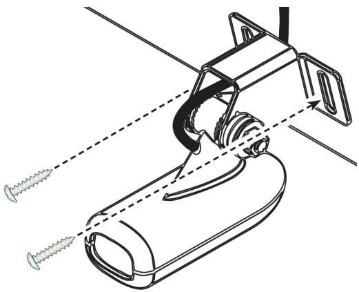 LOWRANCE HDS - Alignment et fixation du transducteur sur le tableau arrête - 5