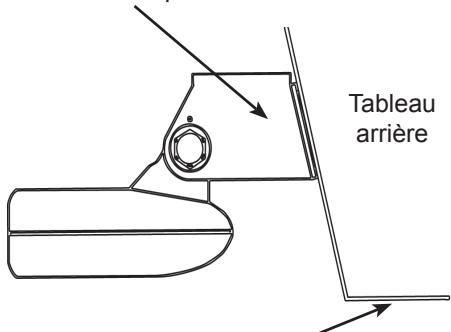 LOWRANCE HDS - Alignment et fixation du transducteur sur le tableau arrête - 2