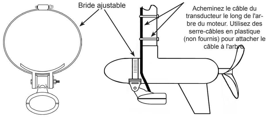 LOWRANCE HDS - Installation de l'étrier TMB-S sur moteur de traine - 2