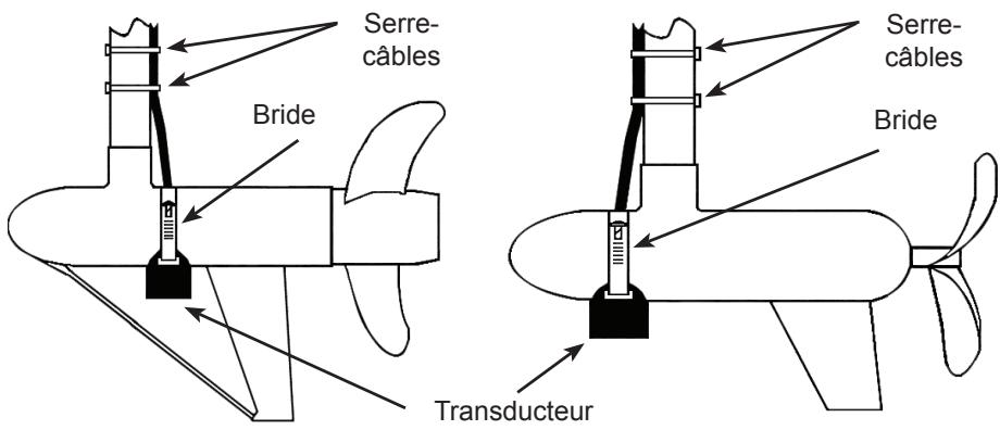 LOWRANCE HDS - Installation d'un transducteur du type Pod sur un moteur de traine - 4