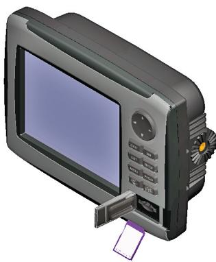 LOWRANCE HDS-5 - Rainure pour carte MMC/SD - 1