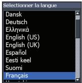 LOWRANCE HOOK 4 CHIRP - Sélectionner la langue - 1