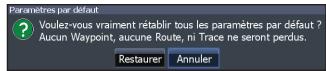 LOWRANCE HOOK 7 - Paramètres par défaut - 1