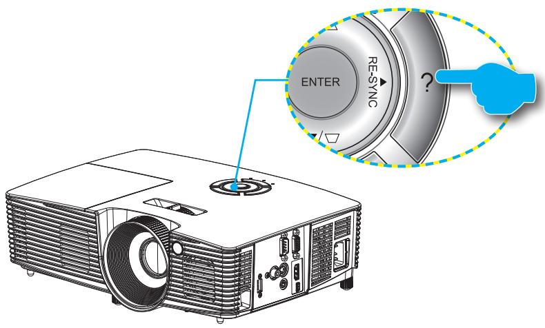 OPTOMA DS344 - Utiliser le menu AIDE - 1