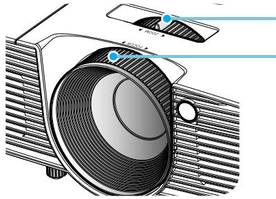 OPTOMA DS344 - Réglage de la mise au point du projecteur - 1