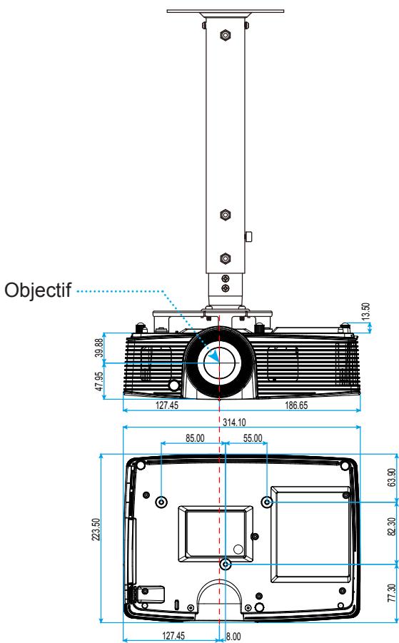 OPTOMA DS344 - Installation au plafond - 1