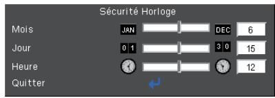 OPTOMA EX610ST - Sécurité Horloge - 1