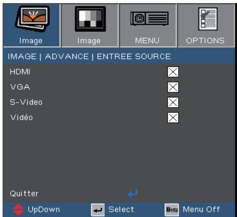 OPTOMA EX610ST - Source d'Entrée - 1