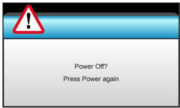OPTOMA GT5000 - Powering Off the Projector - 1