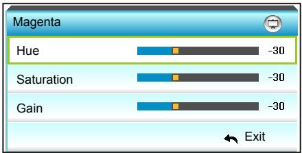 OPTOMA GT5000 - User Controls - 2