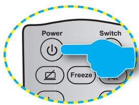 OPTOMA GT5000 - Powering On the Projector - 3