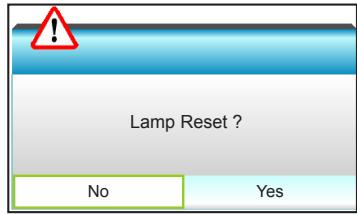 OPTOMA GT5000 - Lamp Reset - 2