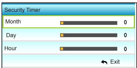 OPTOMA GT5000 - Security Timer - 1
